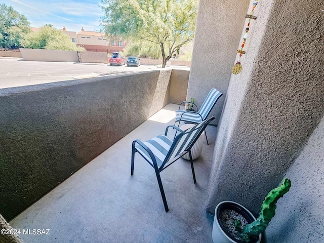 view of balcony