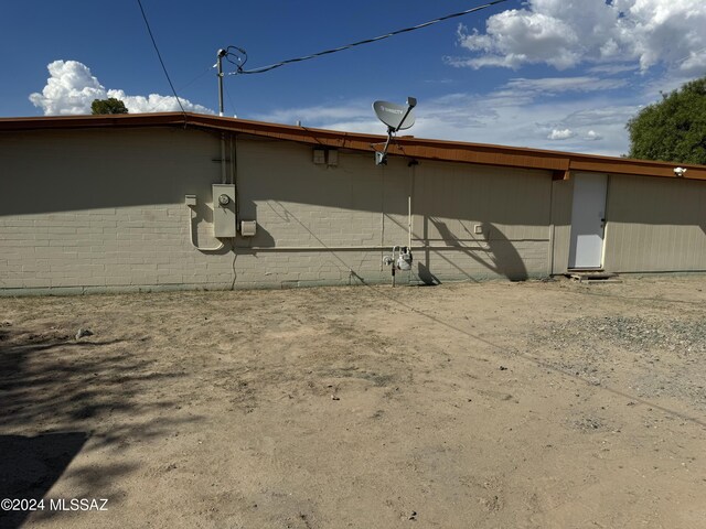 view of rear view of property