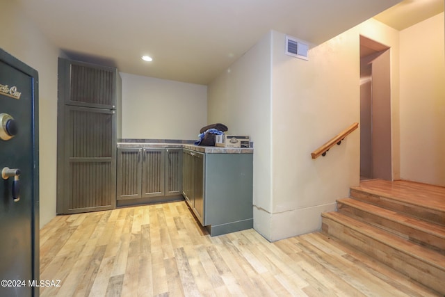 interior space with light wood-type flooring