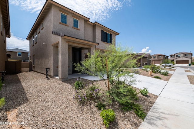 view of front of property with stucco siding