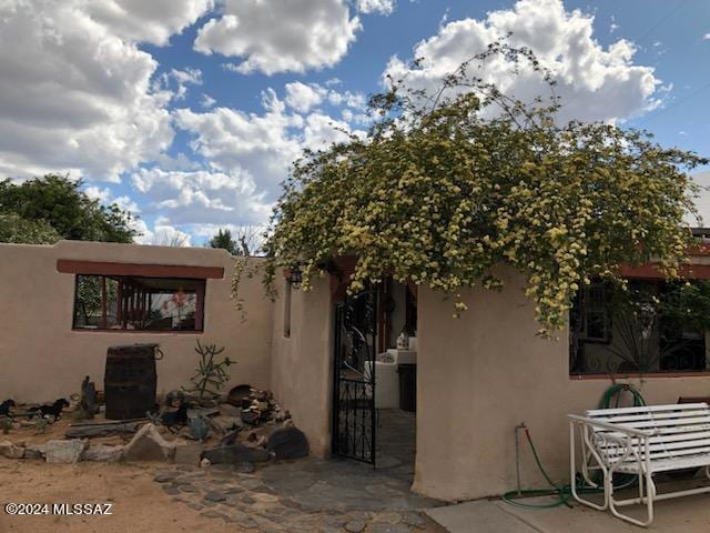 view of rear view of property