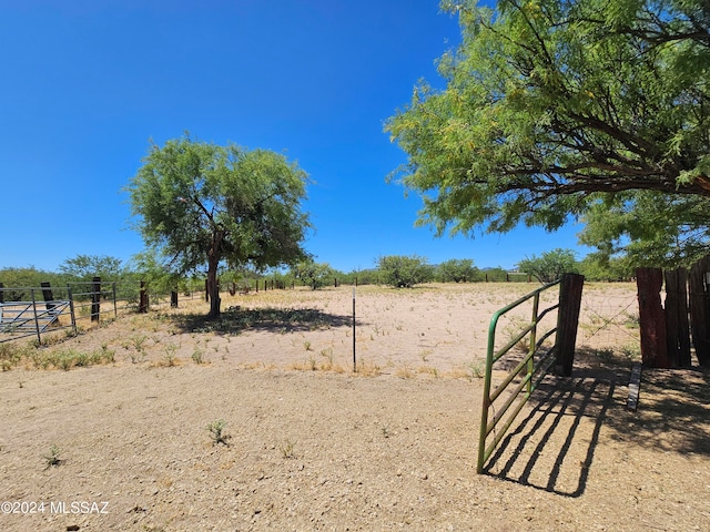 view of yard featuring a rural view