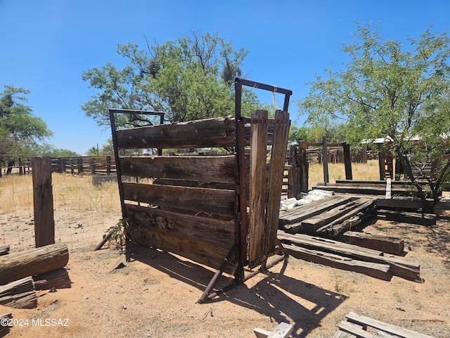 exterior space featuring a rural view