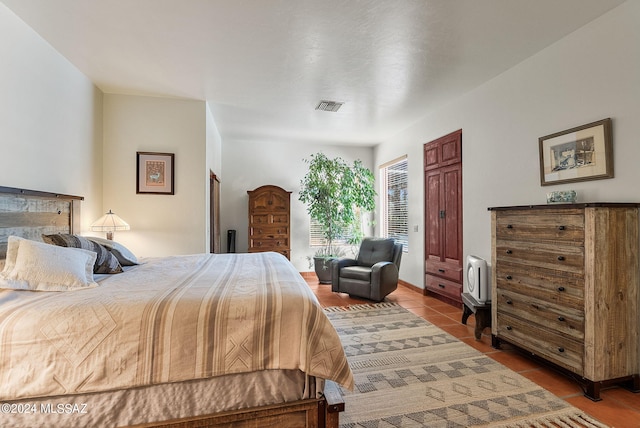 view of tiled bedroom