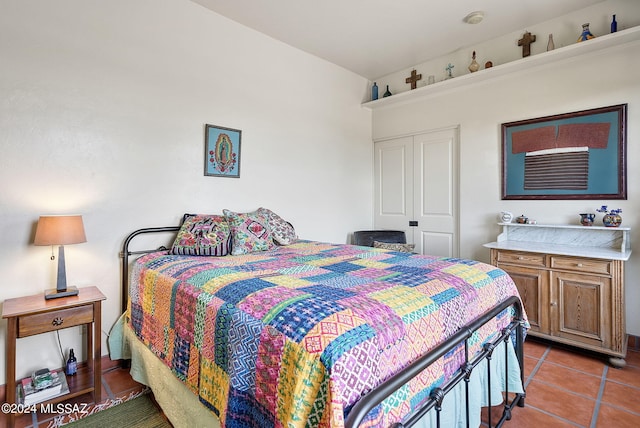 view of tiled bedroom