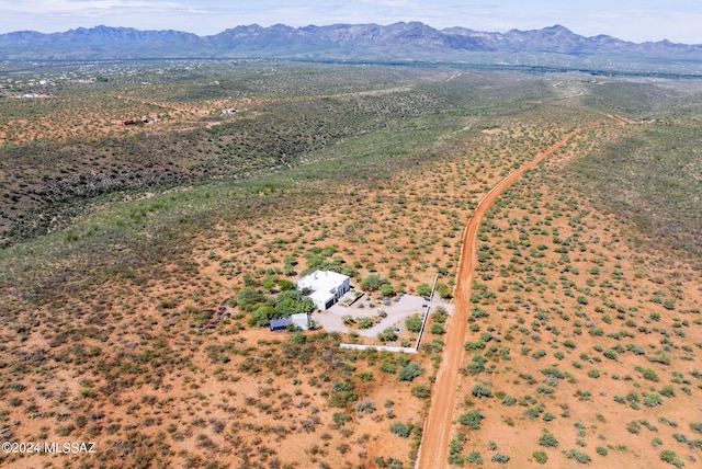 bird's eye view featuring a mountain view