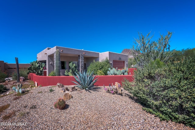 view of pueblo-style home