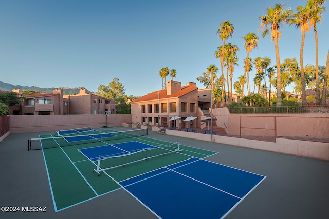 view of sport court