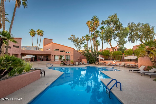 view of pool with a patio area