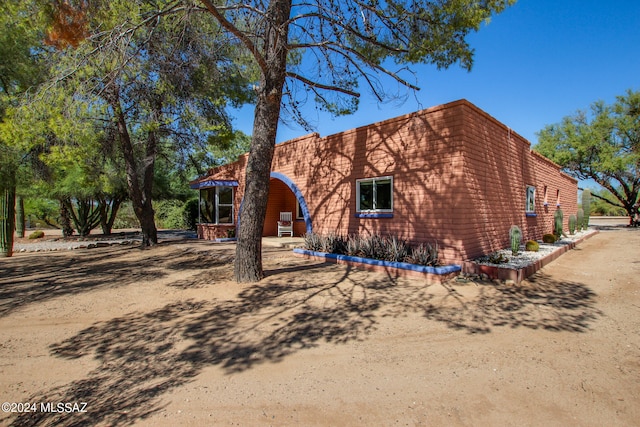 view of rear view of property