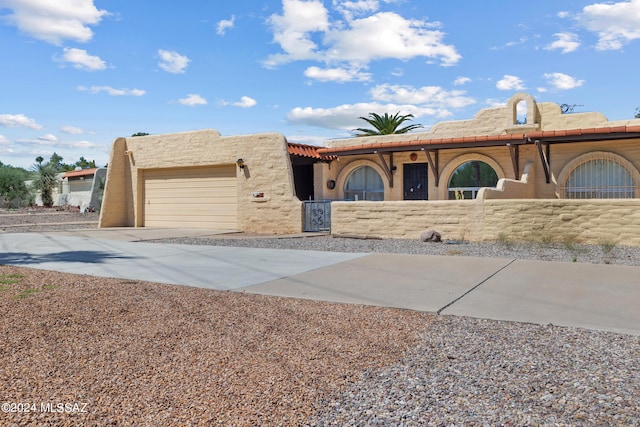 view of front of house featuring a garage