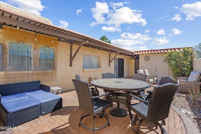 view of patio / terrace featuring outdoor lounge area