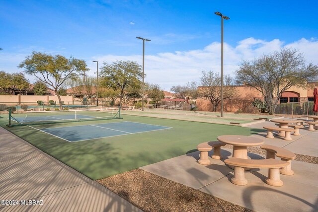 view of tennis court