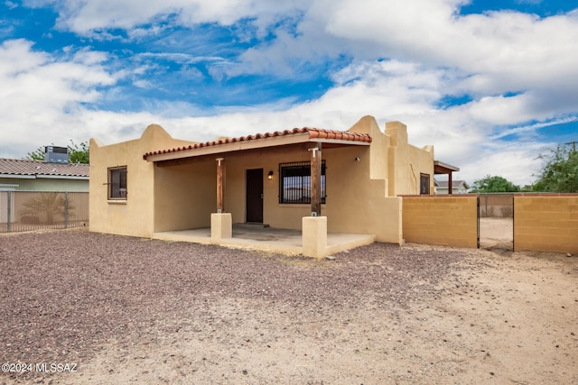 view of back of property