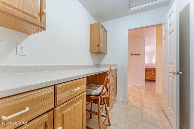 kitchen featuring light tile patterned floors