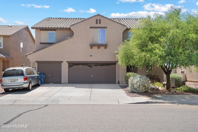 view of front of house featuring a garage