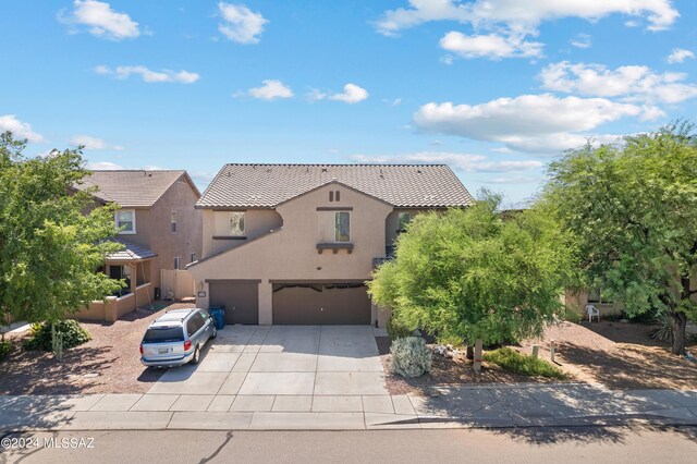 view of front of home featuring a garage