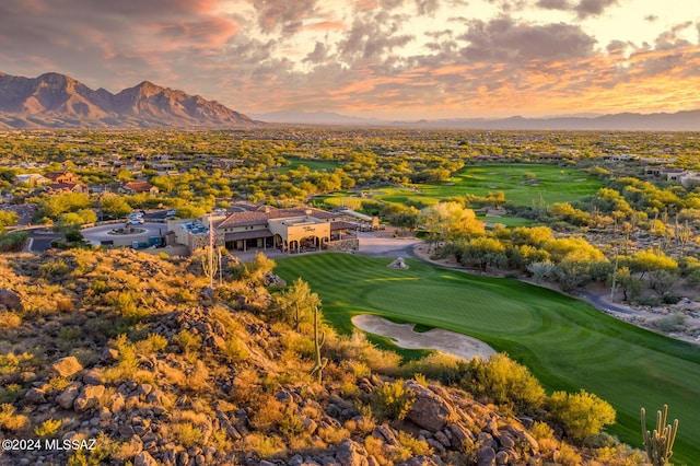 exterior space with golf course view