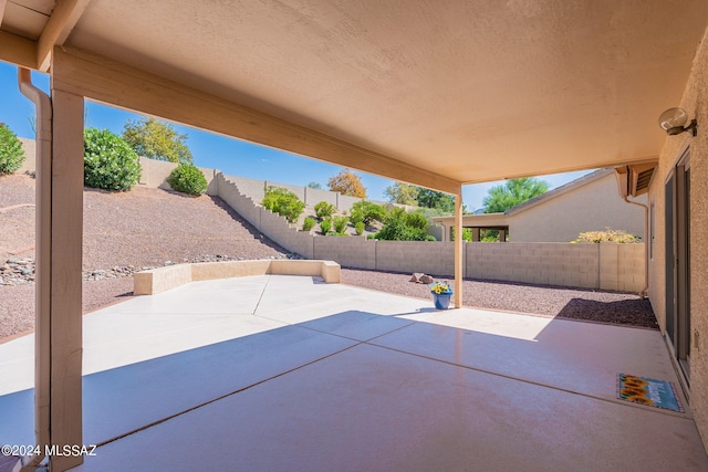 view of patio / terrace featuring a fenced backyard