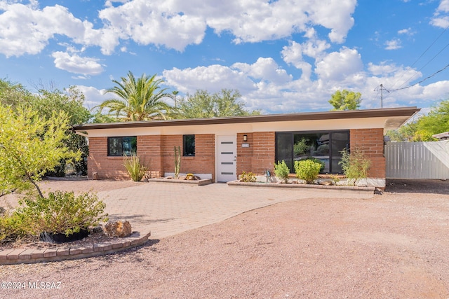 view of ranch-style home