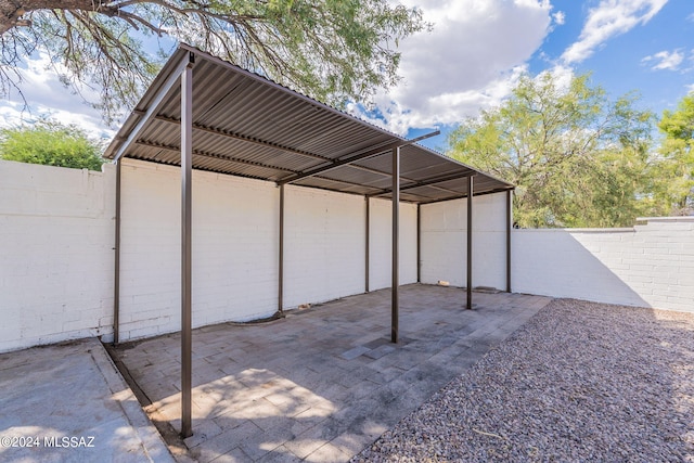 exterior space featuring a fenced backyard