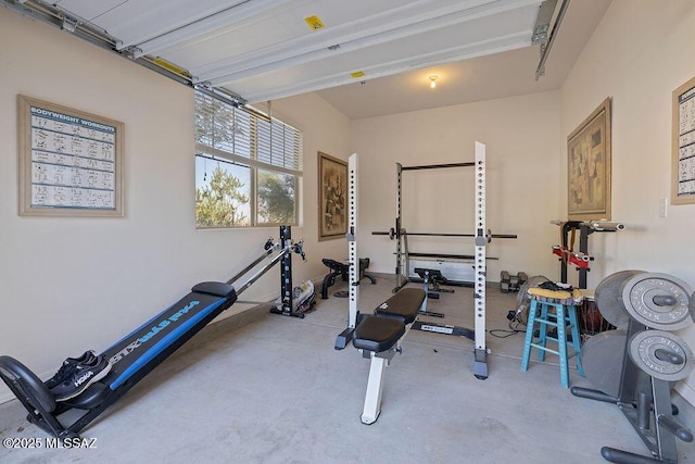 view of exercise room