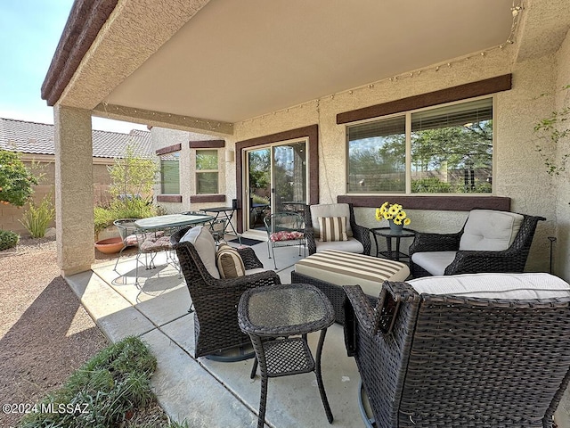 view of patio / terrace featuring outdoor dining space