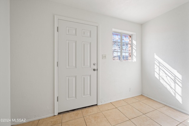 view of tiled entryway