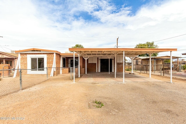 view of horse barn