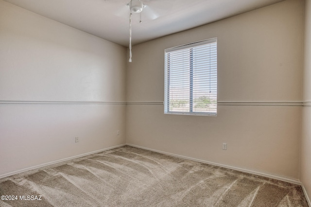 view of carpeted empty room