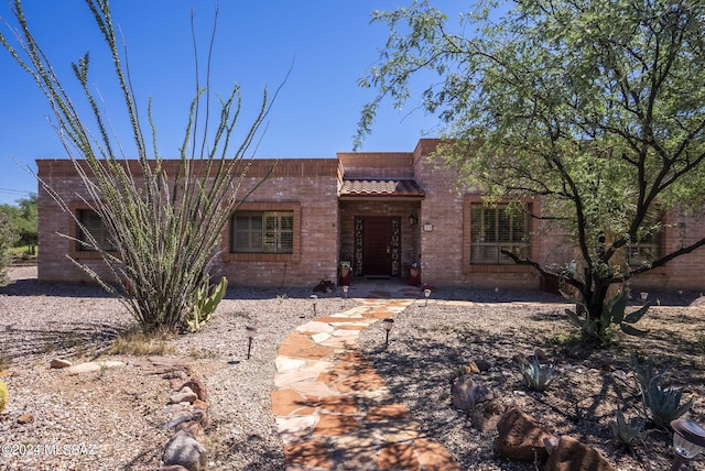 view of pueblo-style house