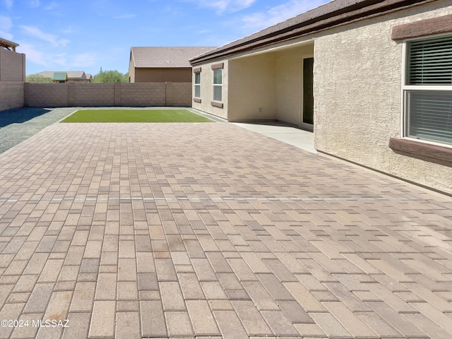 view of patio / terrace with a fenced backyard