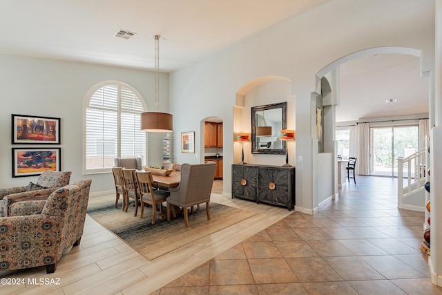 view of dining room