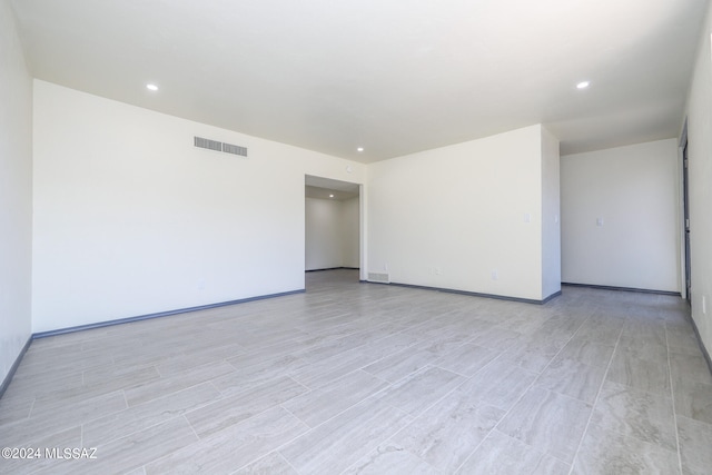 empty room featuring light hardwood / wood-style floors