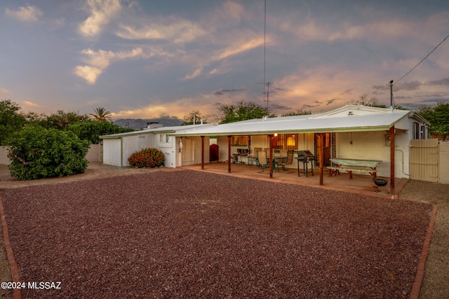 exterior space featuring a patio area