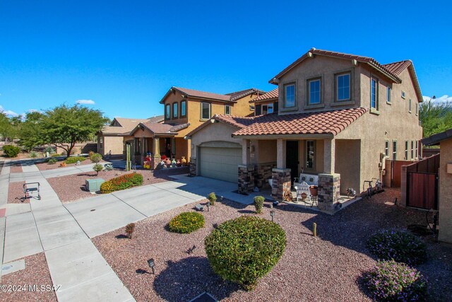 exterior space featuring a mountain view