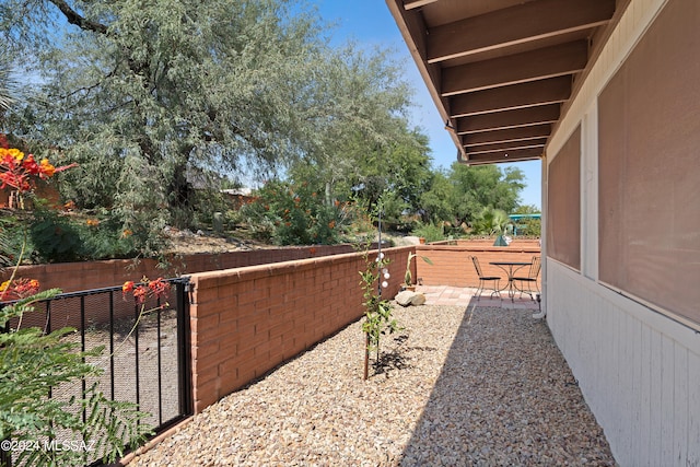 view of yard featuring a patio area