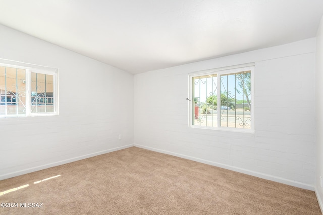 view of carpeted empty room