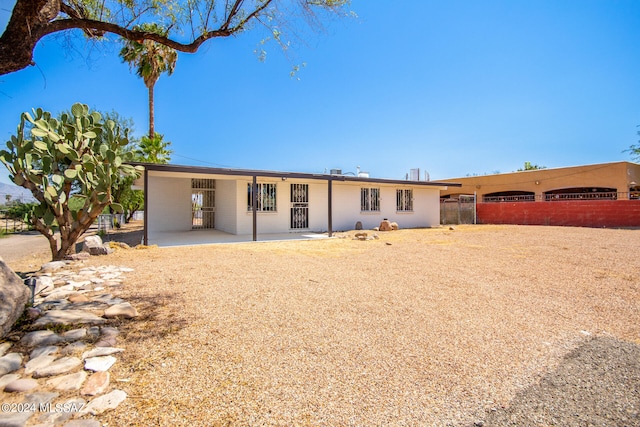 view of rear view of property