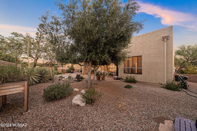 view of yard featuring a patio