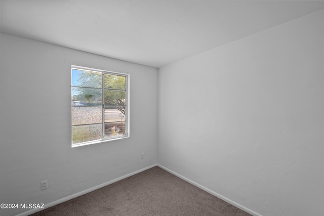 unfurnished room featuring carpet