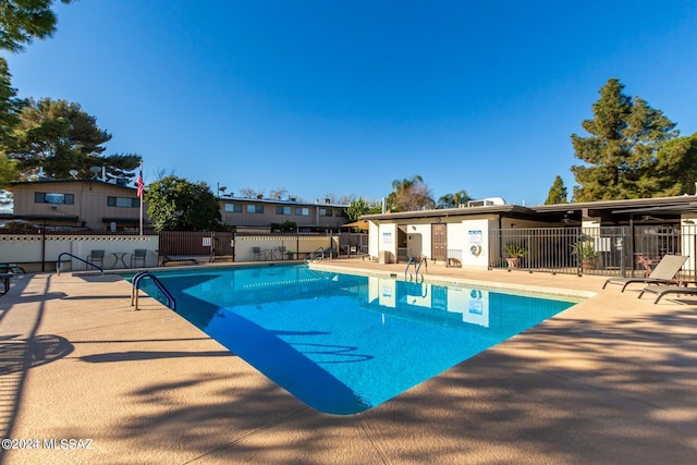 view of pool with a patio