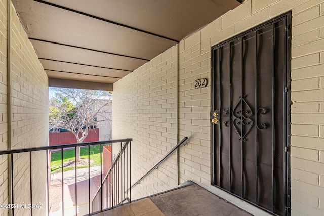 view of entrance to property