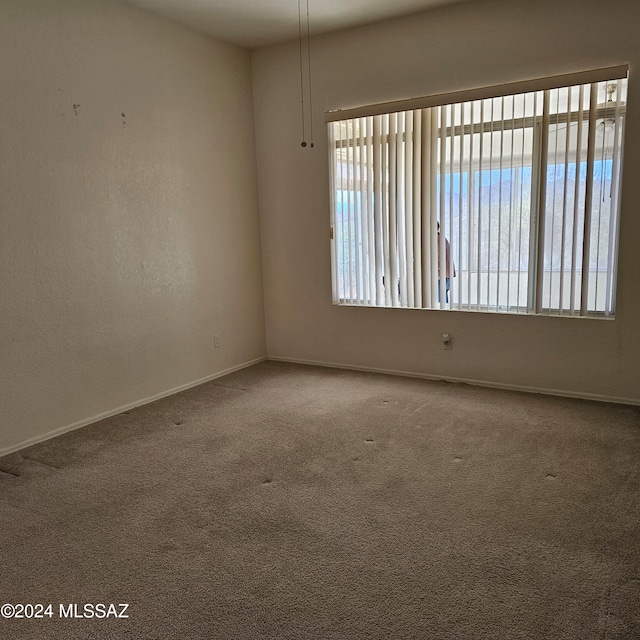 view of carpeted empty room