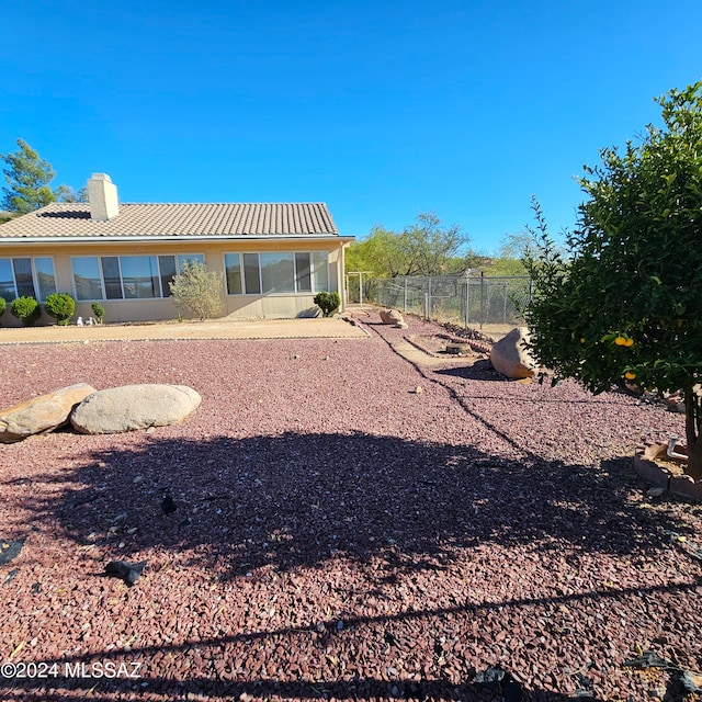 view of rear view of property