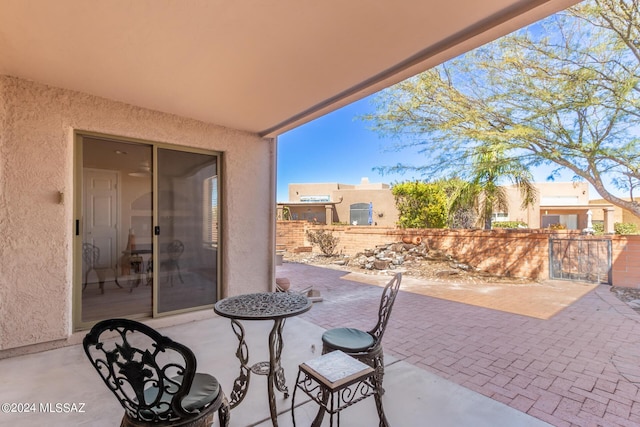 2521 S Pecan Valley Pl, Green Valley, AZ 85614 - view of patio / terrace featuring a gate
