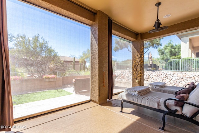 view of sunroom / solarium