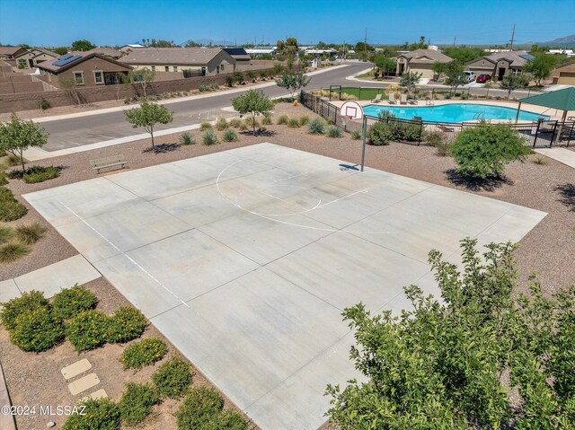 birds eye view of property