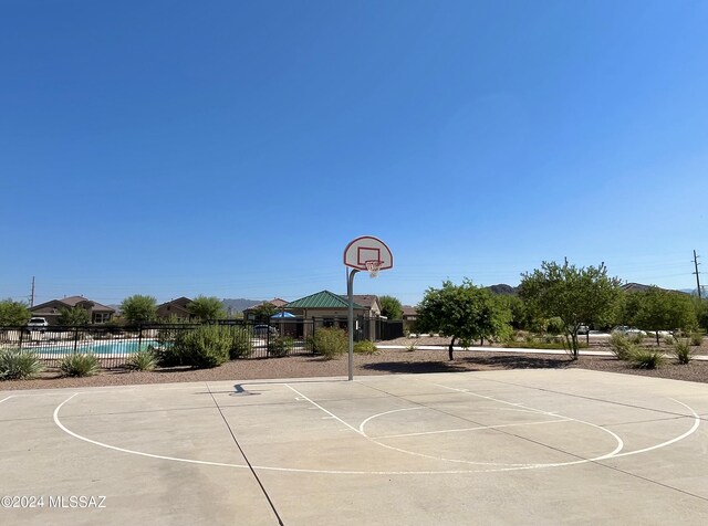 view of basketball court