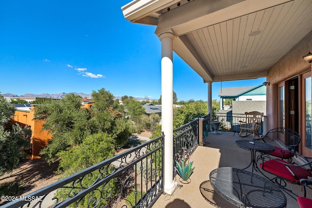 view of balcony